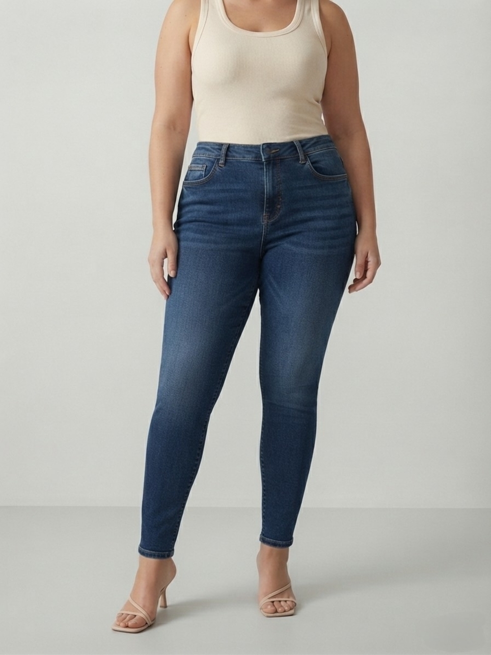 Maurices - Dark Blue High-Rise Skinny Jeans